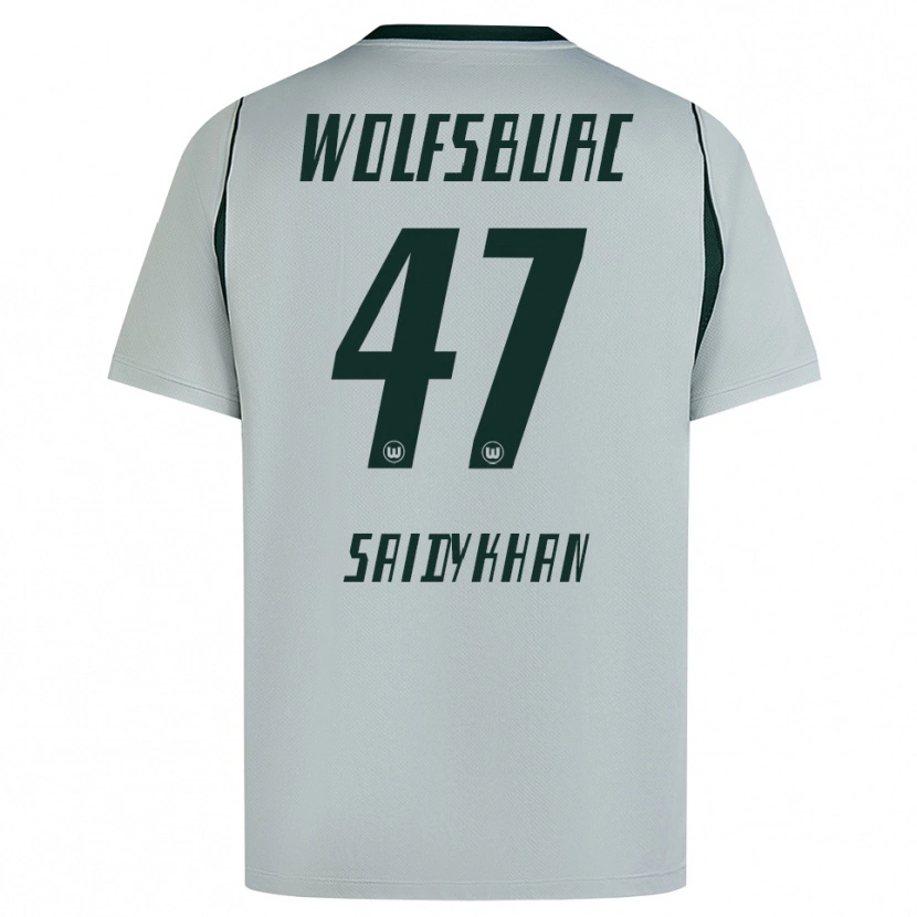 Danxen Mulher Camisola Ibrahim Saidykhan #47 Cinza Verde Alternativa 2026/27 Camisa