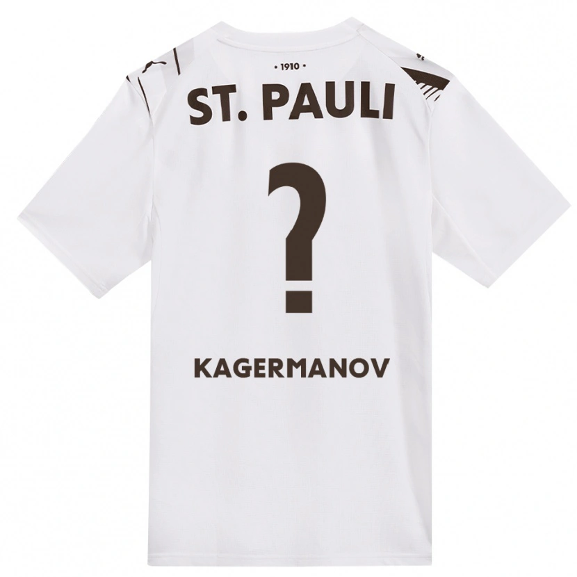 Danxen Mulher Camisola Muslim Kagermanov #0 Café Branco Vermelho Alternativa 2026/27 Camisa