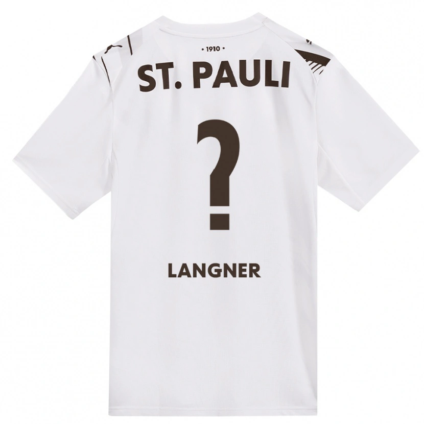 Danxen Mulher Camisola Claas Langner #0 Café Branco Vermelho Alternativa 2026/27 Camisa
