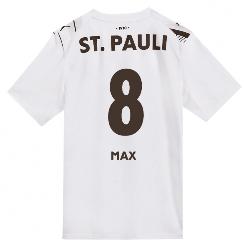 Danxen Mulher Camisola Max Herrmann #8 Café Branco Vermelho Alternativa 2026/27 Camisa