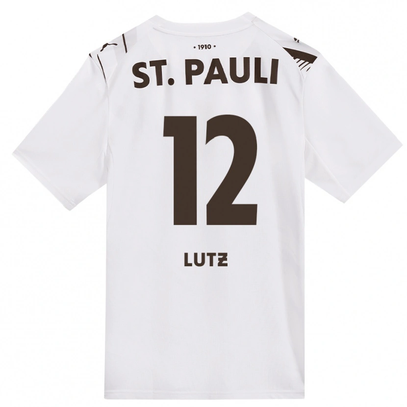Danxen Mulher Camisola Josefin Lutz #12 Café Branco Vermelho Alternativa 2026/27 Camisa