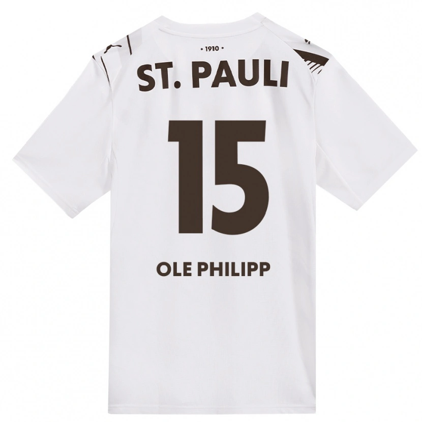 Danxen Mulher Camisola Michel Ole Philipp #15 Café Branco Vermelho Alternativa 2026/27 Camisa