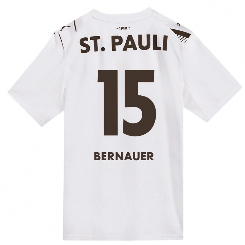 Danxen Mulher Camisola Ole Bernauer #15 Café Branco Vermelho Alternativa 2026/27 Camisa