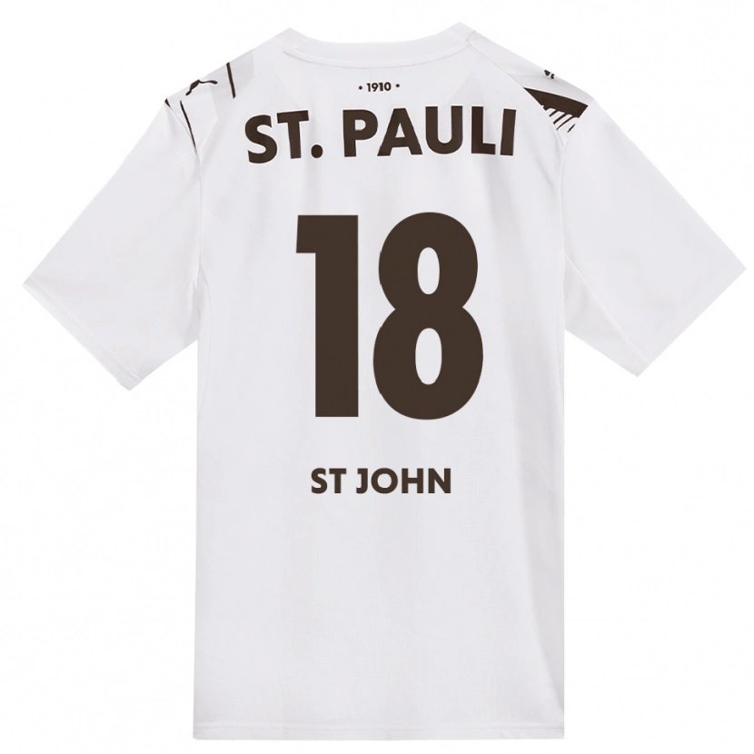 Danxen Mulher Camisola Rawley St. John #18 Café Branco Vermelho Alternativa 2026/27 Camisa