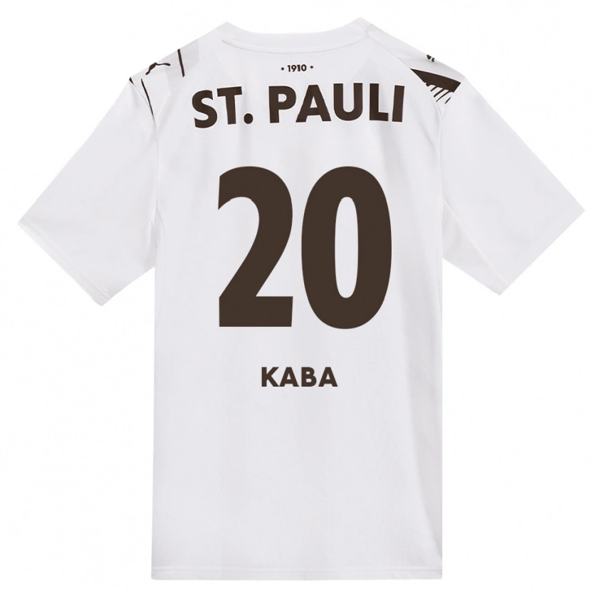 Danxen Mulher Camisola Wissou Kaba #20 Café Branco Vermelho Alternativa 2026/27 Camisa