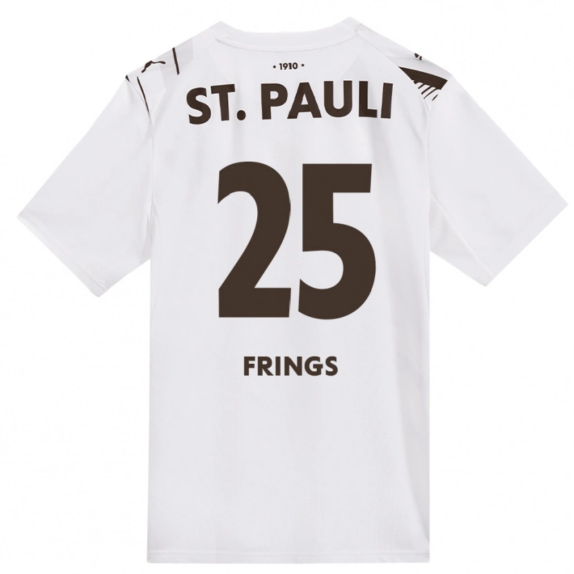 Danxen Mulher Camisola Emma Frings #25 Café Branco Vermelho Alternativa 2026/27 Camisa
