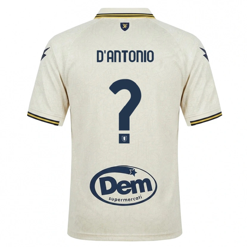 Danxen Mulher Camisola Giuseppe D'antonio #0 Amarelo Renda Velha Preto Alternativa 2026/27 Camisa