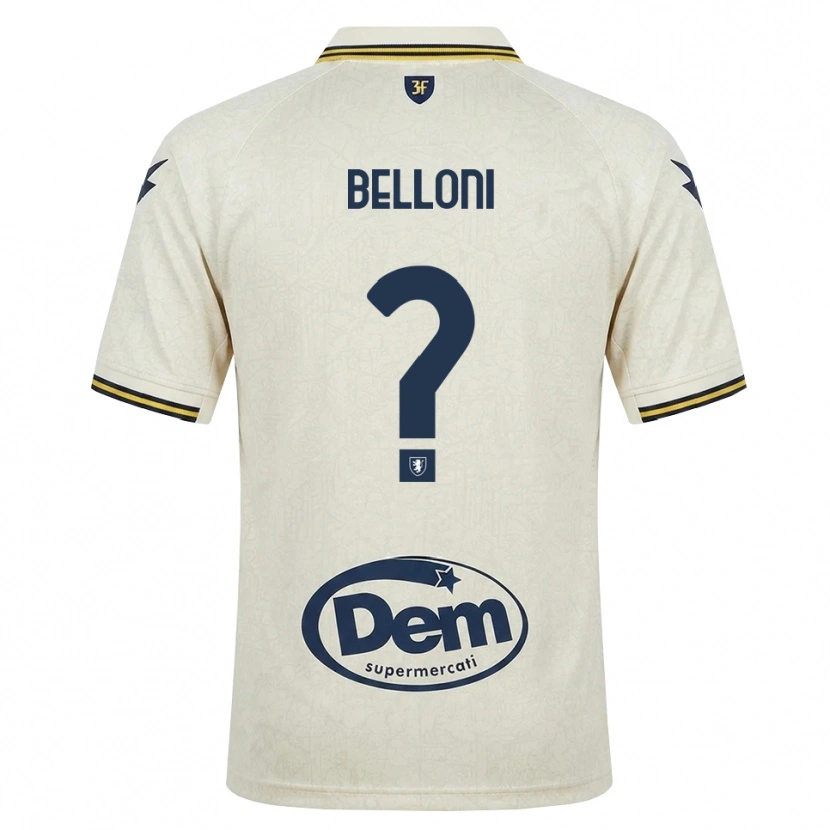 Danxen Mulher Camisola Nicholas Belloni #0 Amarelo Renda Velha Preto Alternativa 2026/27 Camisa