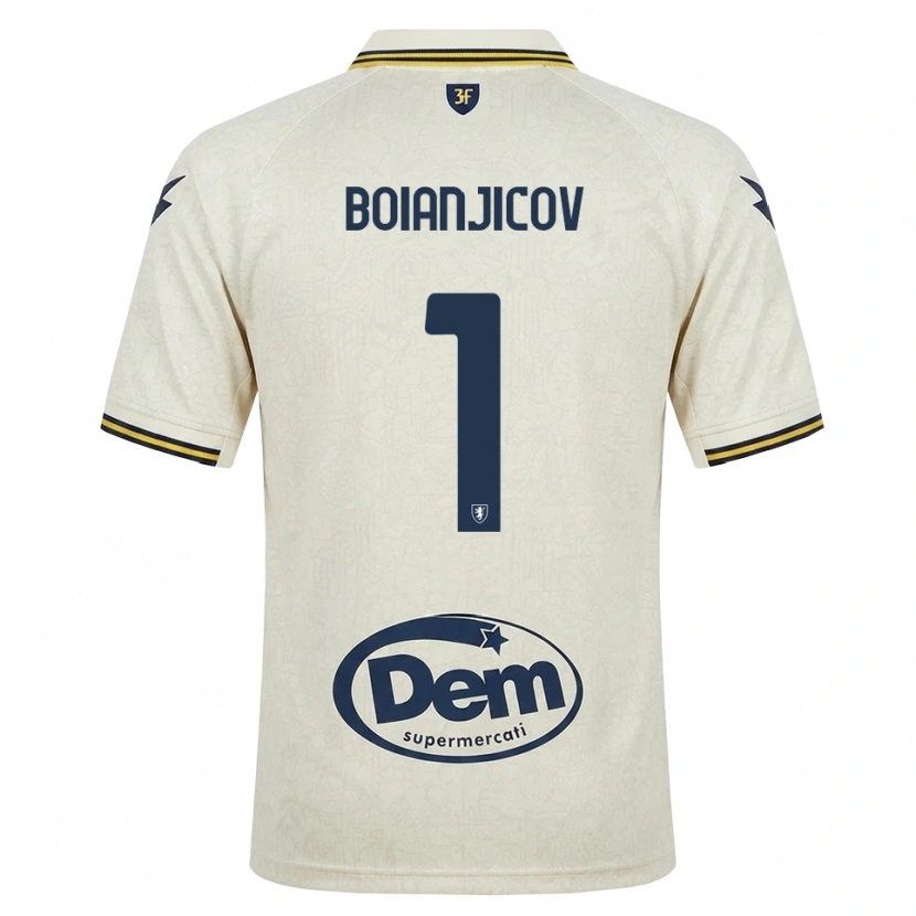 Danxen Mulher Camisola Nicolas Boianjicov #1 Amarelo Renda Velha Preto Alternativa 2026/27 Camisa