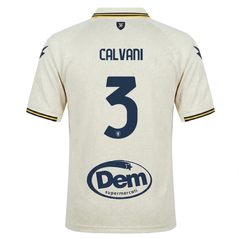 Danxen Mulher Camisola Gabriele Calvani #3 Amarelo Renda Velha Preto Alternativa 2026/27 Camisa