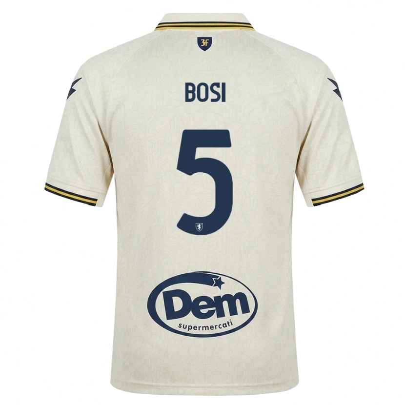 Danxen Mulher Camisola Giorgio Bosi #5 Amarelo Renda Velha Preto Alternativa 2026/27 Camisa