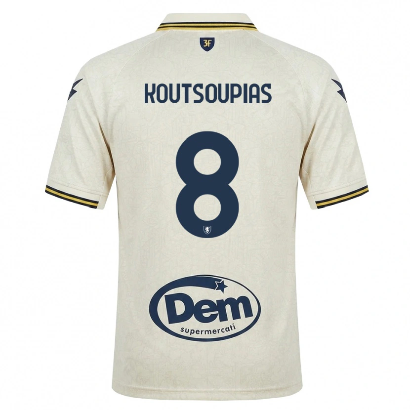 Danxen Mulher Camisola Ilias Koutsoupias #8 Amarelo Renda Velha Preto Alternativa 2026/27 Camisa