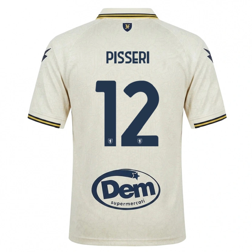 Danxen Mulher Camisola Matteo Pisseri #12 Amarelo Renda Velha Preto Alternativa 2026/27 Camisa