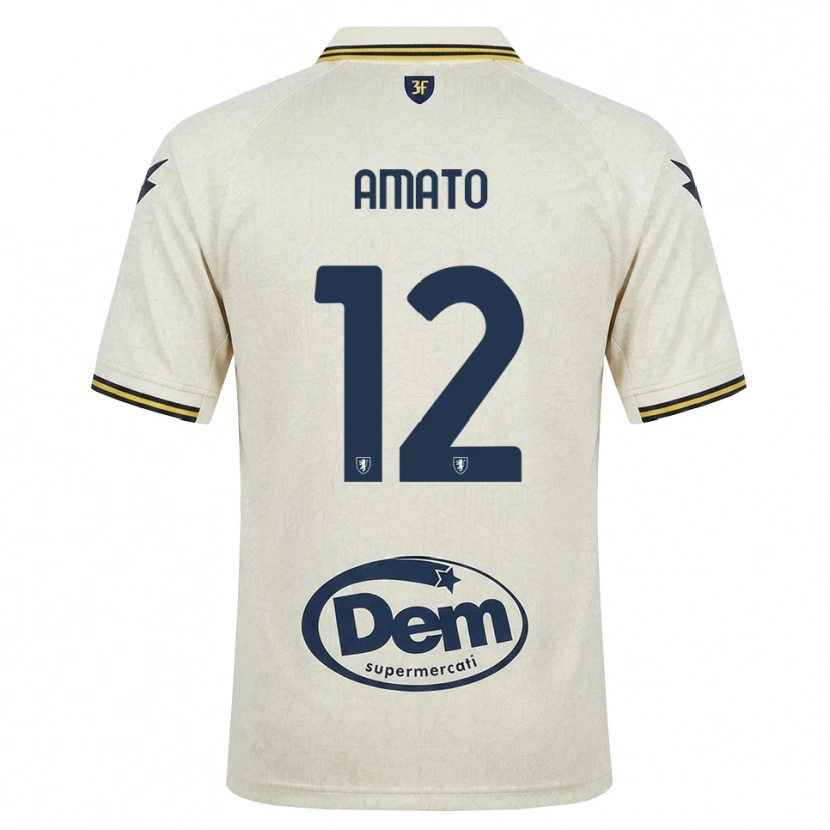 Danxen Mulher Camisola Luca Amato #12 Amarelo Renda Velha Preto Alternativa 2026/27 Camisa