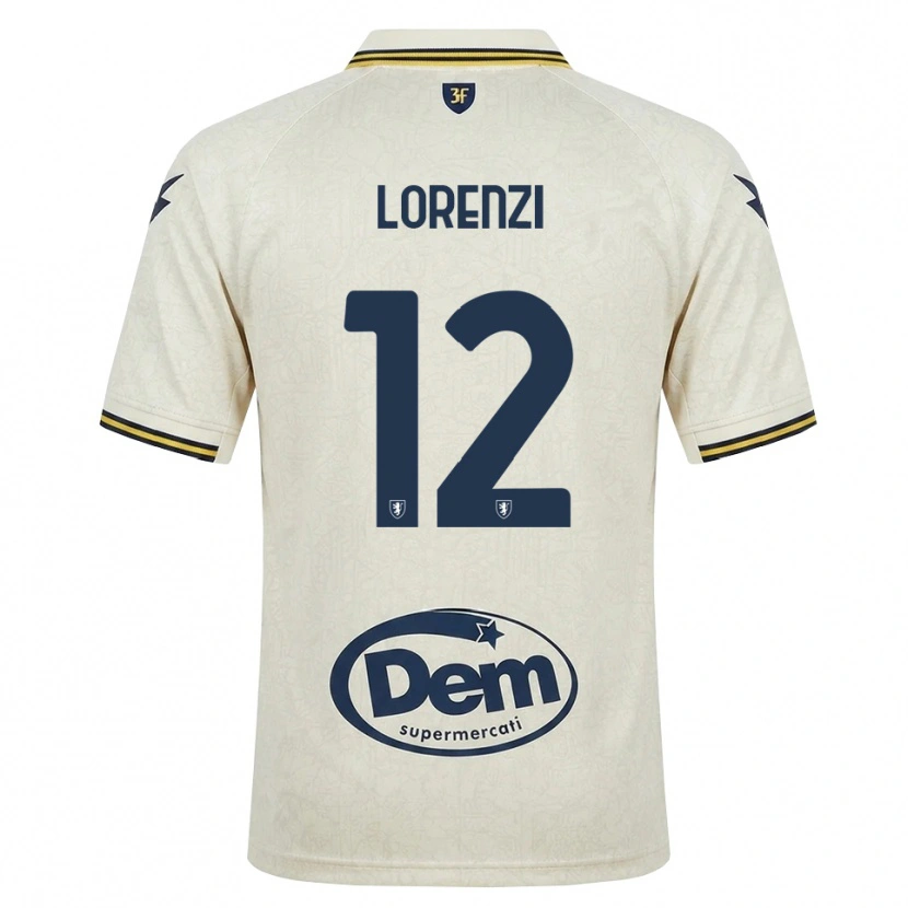 Danxen Mulher Camisola Umberto Lorenzi #12 Amarelo Renda Velha Preto Alternativa 2026/27 Camisa