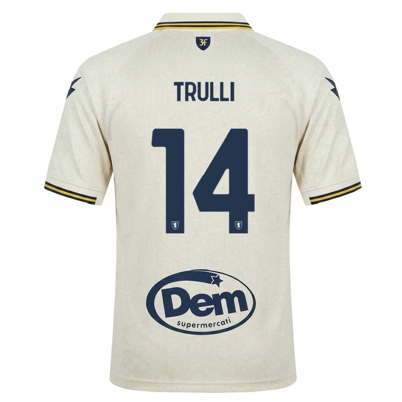 Danxen Mulher Camisola Lorenzo Trulli #14 Amarelo Renda Velha Preto Alternativa 2026/27 Camisa