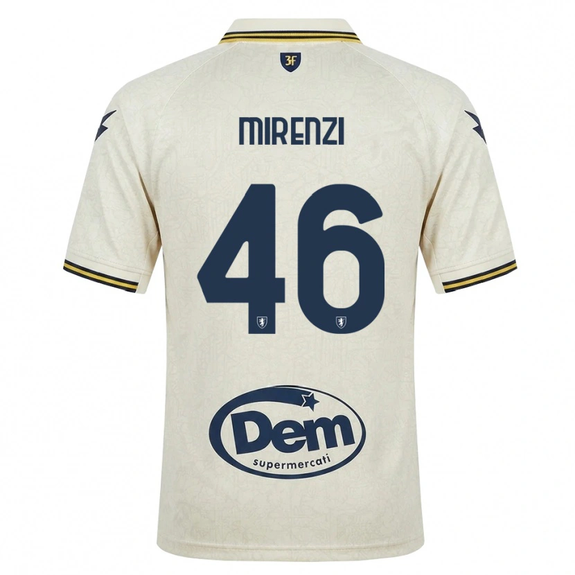 Danxen Mulher Camisola Andrea Mirenzi #46 Amarelo Renda Velha Preto Alternativa 2026/27 Camisa