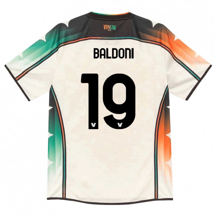 Danxen Mulher Camisola Edoardo Baldoni #19 Amarelo Laranja Verde Renda Velha Alternativa 2026/27 Camisa