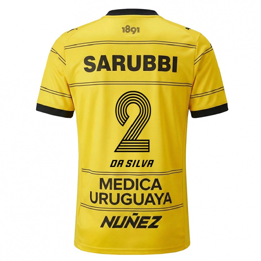 Danxen Mulher Camisola Gabriel Da Silva #2 Amarelo Preto Alternativa 2026/27 Camisa