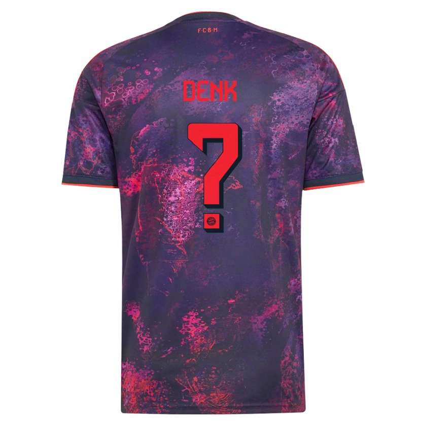 Danxen Mulher Camisola Luca Denk #0 Vermelho Púrpura Terceiro 2026/27 Camisa