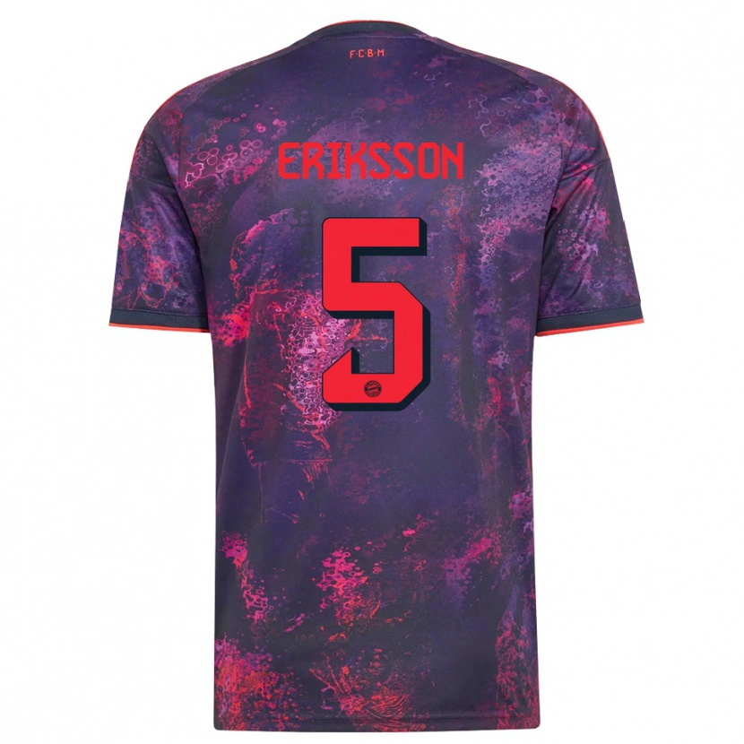 Danxen Mulher Camisola Magdalena Eriksson #5 Vermelho Púrpura Terceiro 2026/27 Camisa