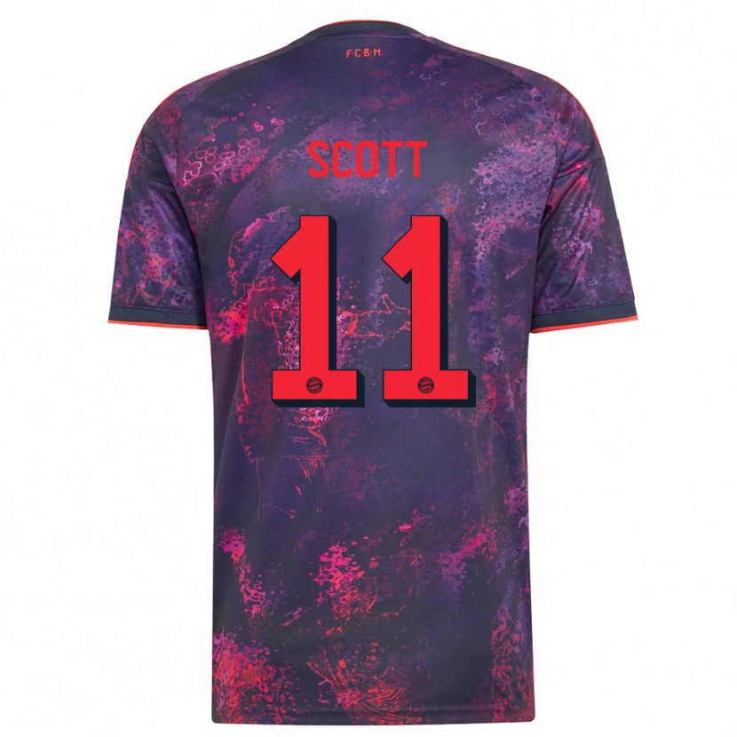 Danxen Mulher Camisola Michael Scott #11 Vermelho Púrpura Terceiro 2026/27 Camisa