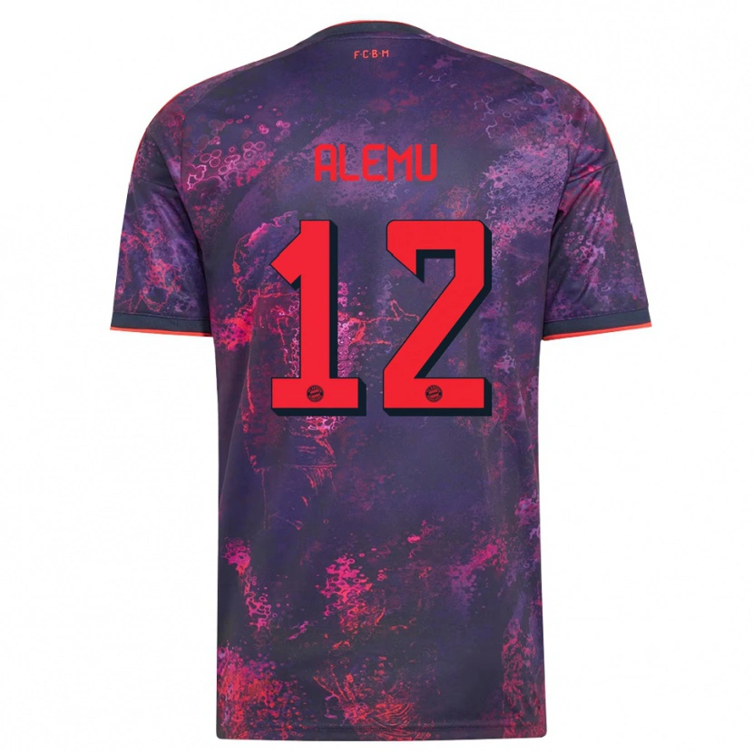 Danxen Mulher Camisola Liul Alemu #12 Vermelho Púrpura Terceiro 2026/27 Camisa