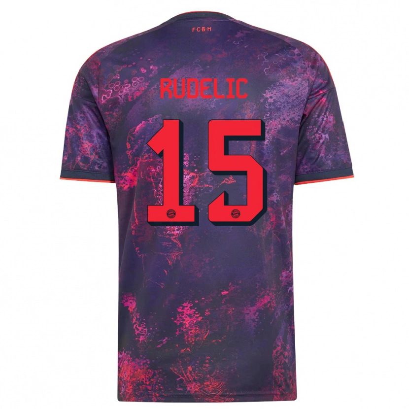 Danxen Mulher Camisola Ivana Rudelic #15 Vermelho Púrpura Terceiro 2026/27 Camisa
