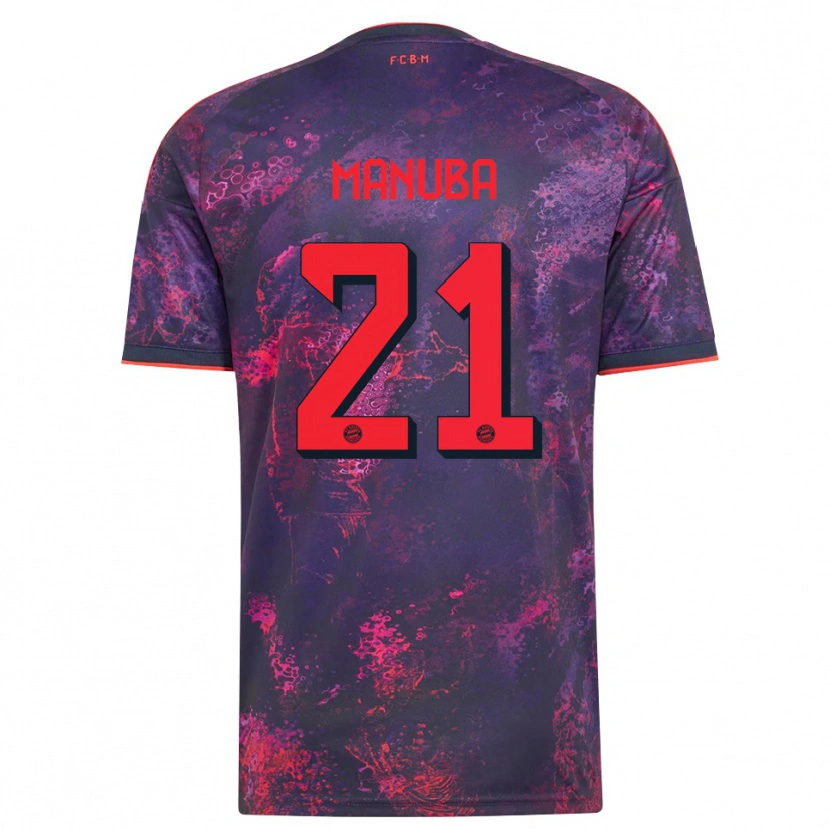 Danxen Mulher Camisola Vincent Manuba #21 Vermelho Púrpura Terceiro 2026/27 Camisa