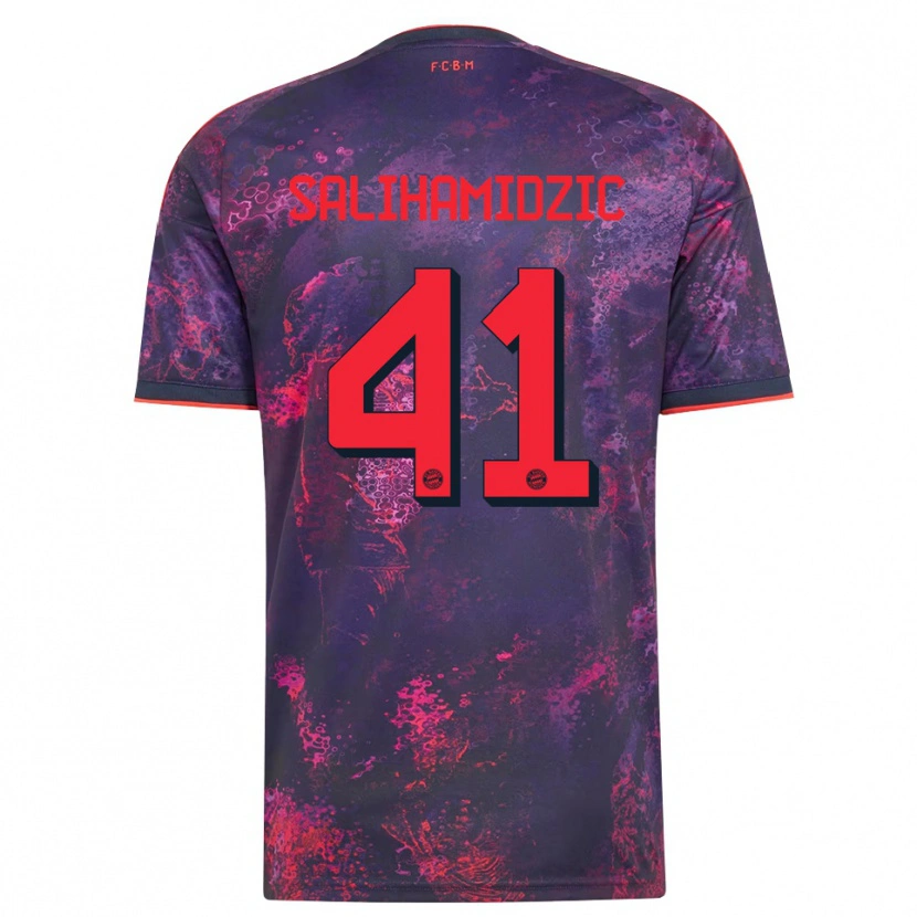 Danxen Mulher Camisola Nick Salihamidzic #41 Vermelho Púrpura Terceiro 2026/27 Camisa