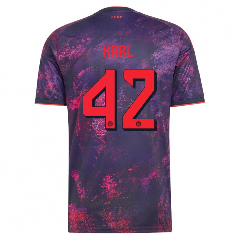 Danxen Mulher Camisola Lennart Karl #42 Vermelho Púrpura Terceiro 2026/27 Camisa