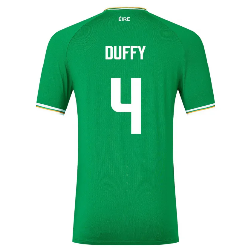 Danxen Criança Camisola Irlanda Shane Duffy #4 Verde Principal 24-26 Camisa