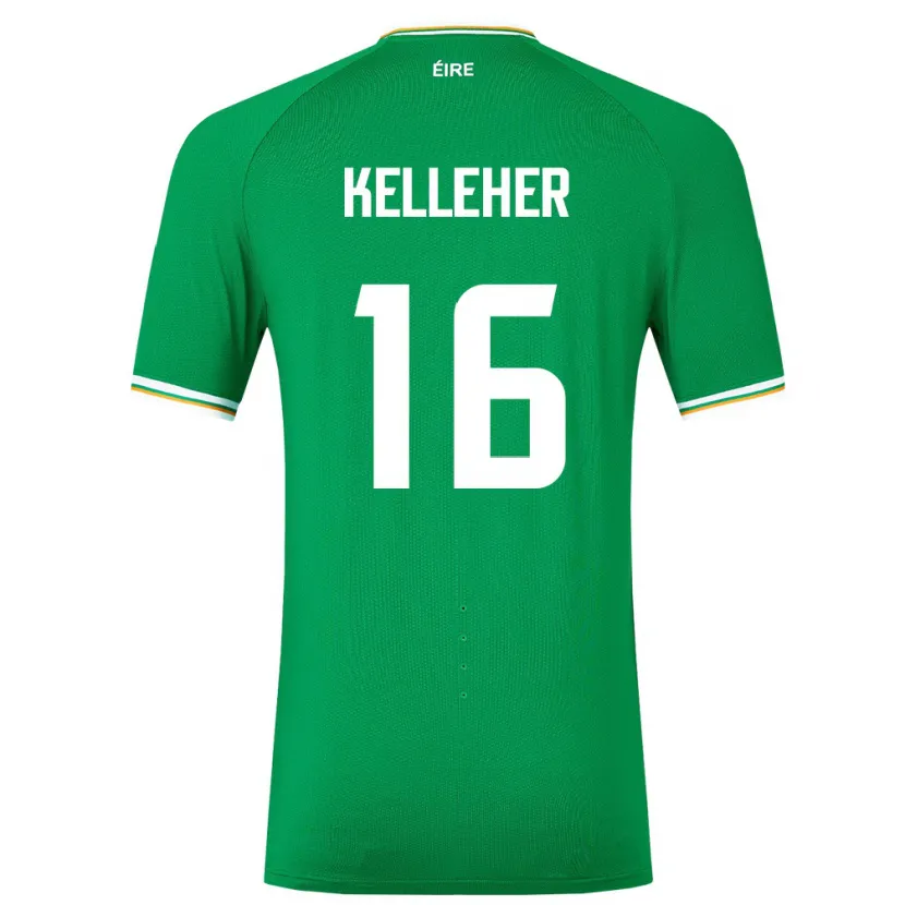 Danxen Criança Camisola Irlanda Caoimhín Kelleher #16 Verde Principal 24-26 Camisa