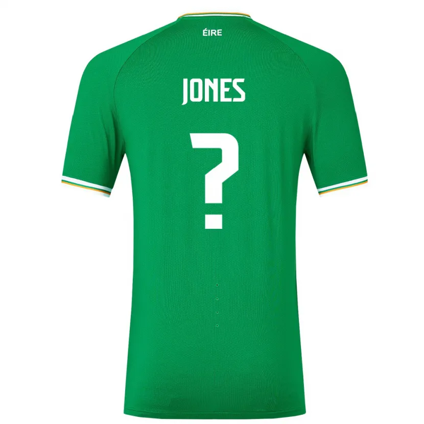 Danxen Criança Camisola Irlanda Nico Jones #0 Verde Principal 24-26 Camisa