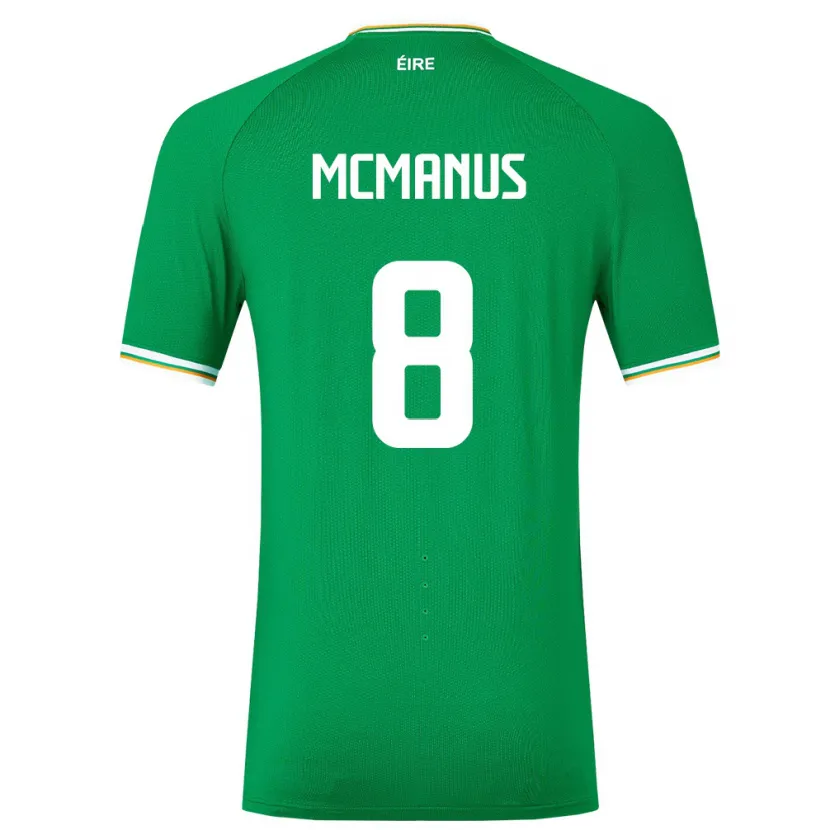 Danxen Criança Camisola Irlanda James Mcmanus #8 Verde Principal 24-26 Camisa