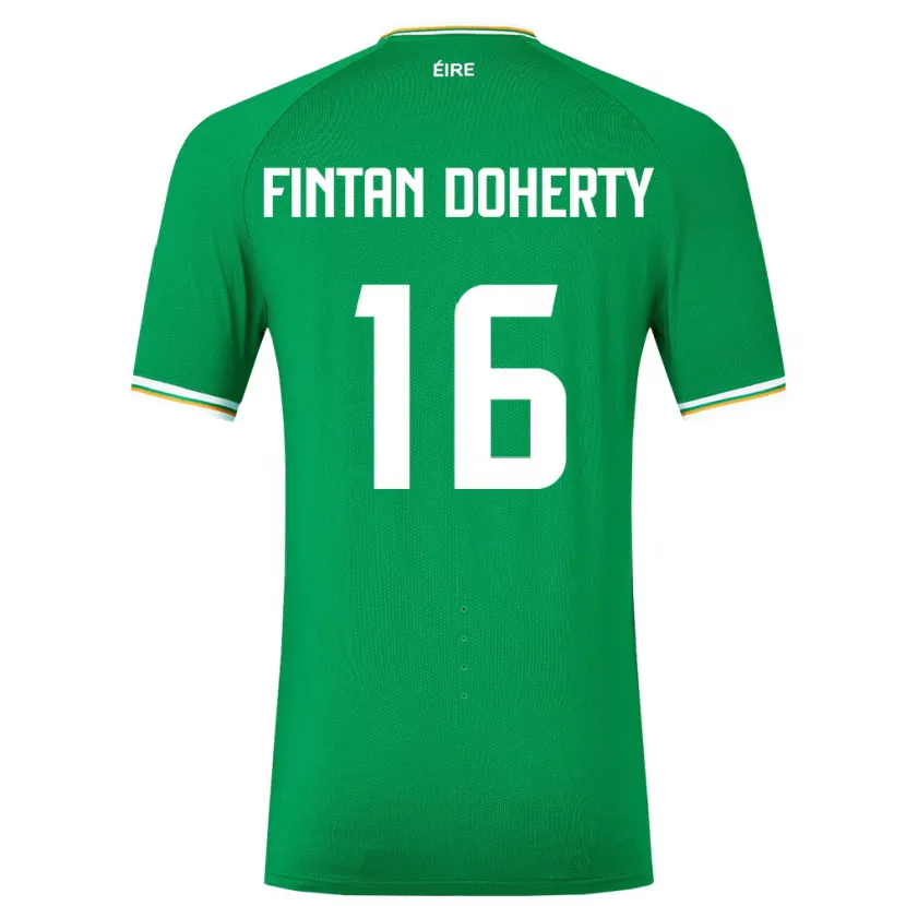 Danxen Criança Camisola Irlanda Fintan Doherty #16 Verde Principal 24-26 Camisa