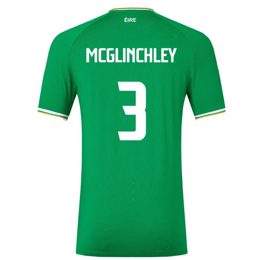 Danxen Criança Camisola Irlanda Harry Mcglinchley #3 Verde Principal 24-26 Camisa