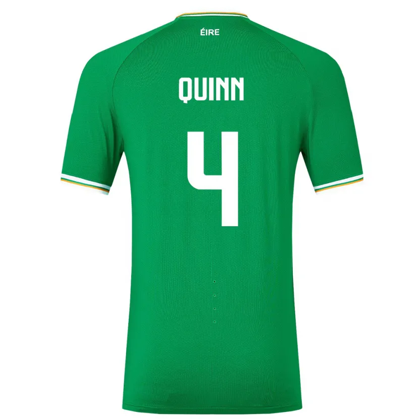 Danxen Criança Camisola Irlanda Louise Quinn #4 Verde Principal 24-26 Camisa