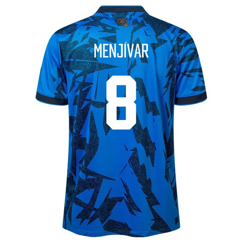 Danxen Criança Camisola El Salvador Wálter Menjívar #8 Azul Principal 24-26 Camisa