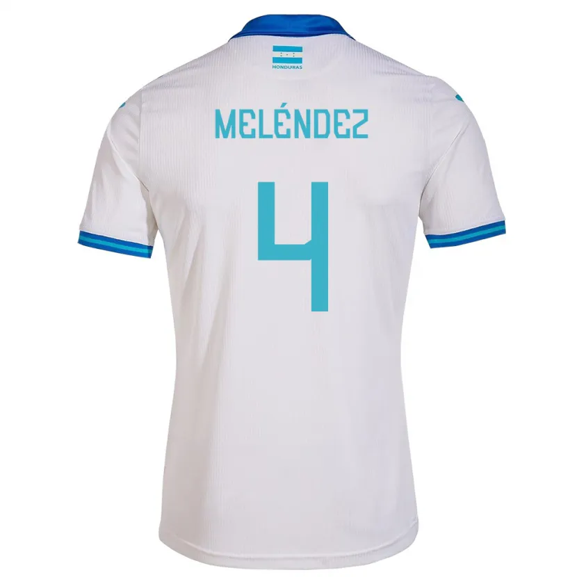 Danxen Criança Camisola Honduras Carlos Meléndez #4 Branco Principal 24-26 Camisa
