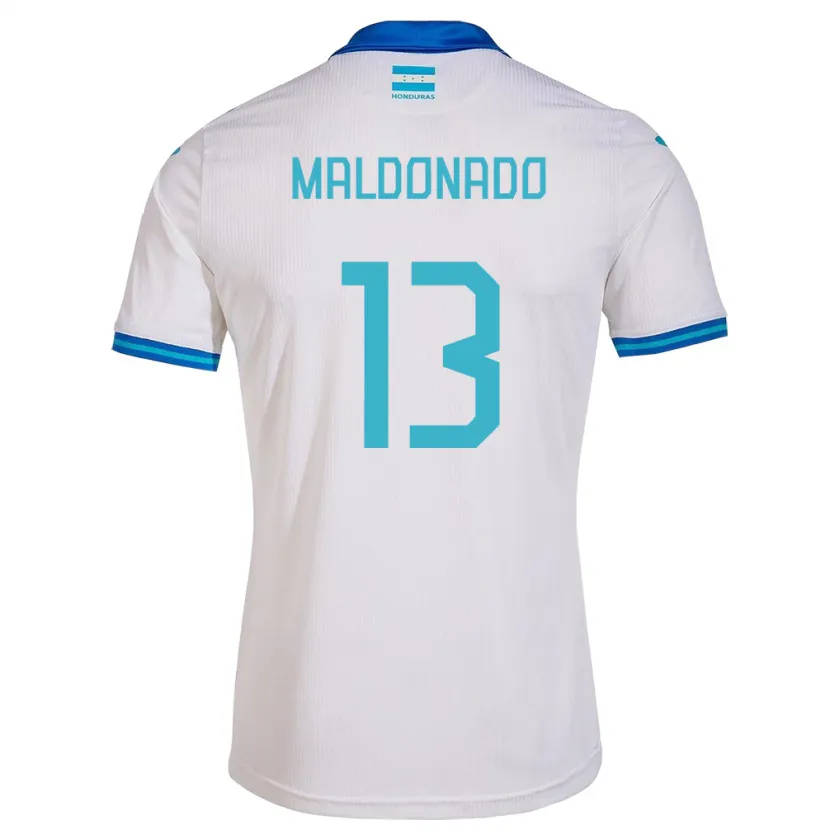 Danxen Criança Camisola Honduras Edwin Maldonado #13 Branco Principal 24-26 Camisa