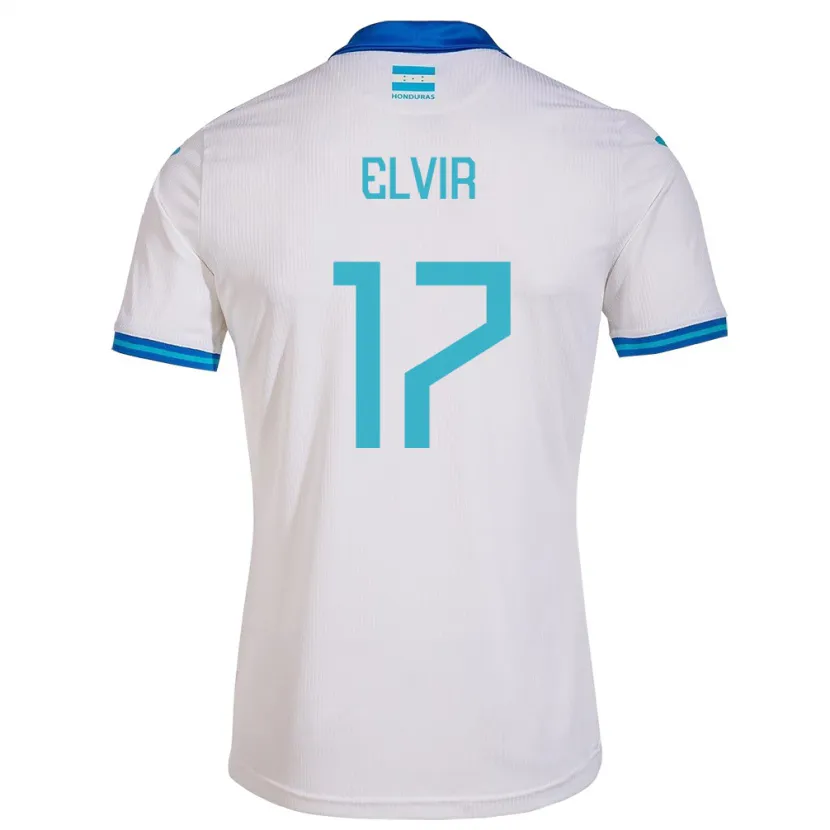 Danxen Criança Camisola Honduras Samuel Elvir #17 Branco Principal 24-26 Camisa