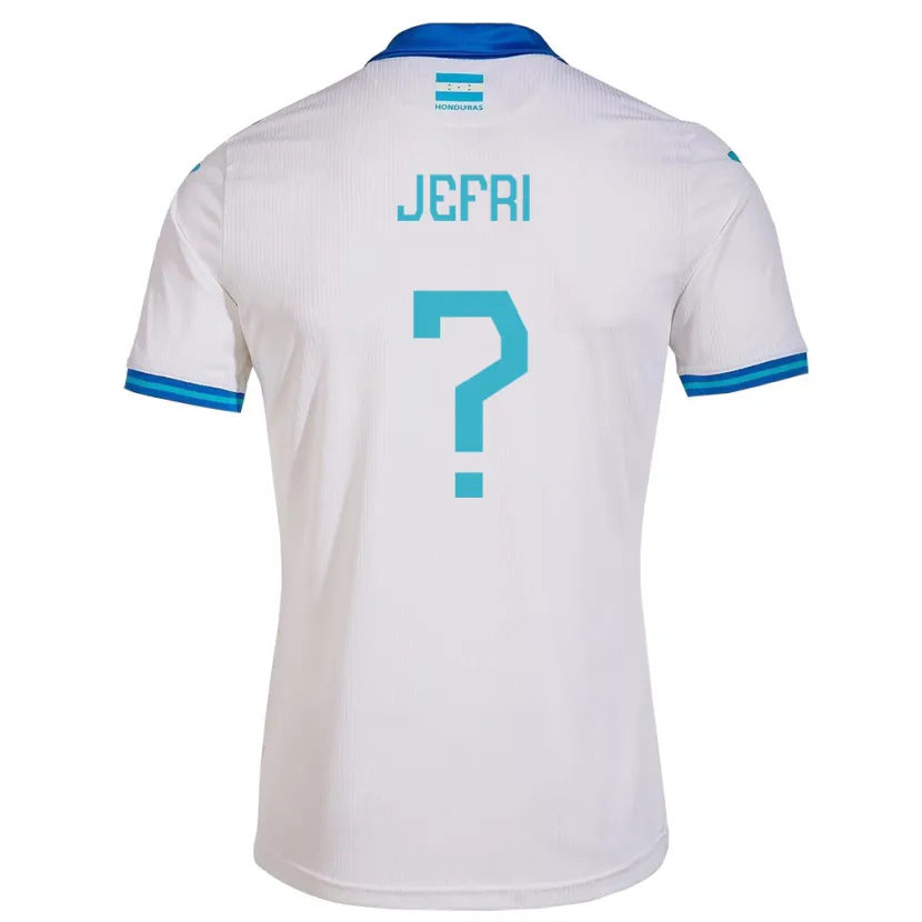 Danxen Criança Camisola Honduras Jefri Martínez #0 Branco Principal 24-26 Camisa