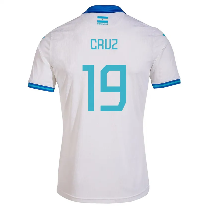 Danxen Criança Camisola Honduras Russel Cruz #19 Branco Principal 24-26 Camisa