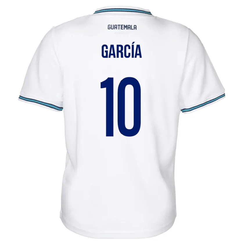 Danxen Criança Camisola Guatemala Gabriel García #10 Branco Principal 24-26 Camisa