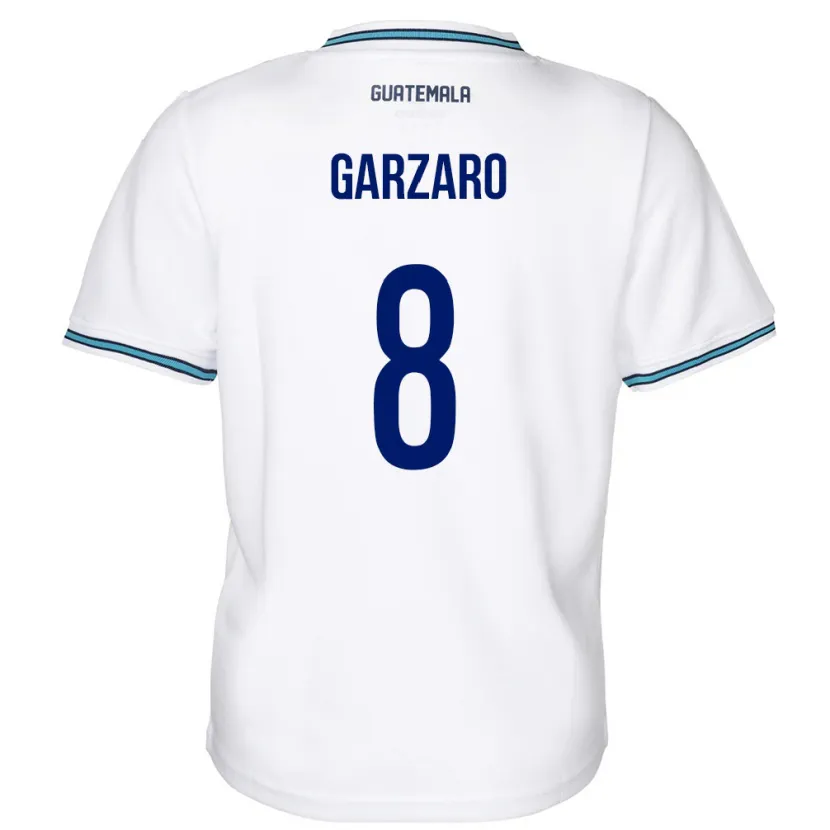 Danxen Criança Camisola Guatemala Santiago Garzaro #8 Branco Principal 24-26 Camisa
