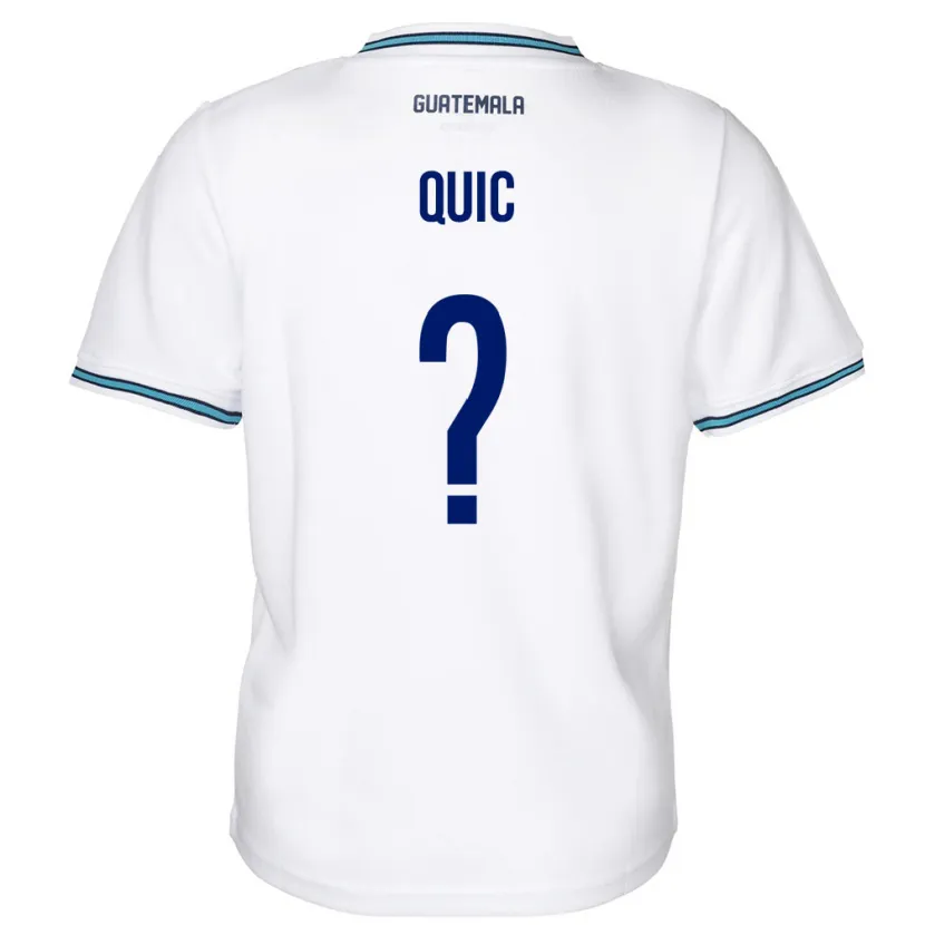Danxen Criança Camisola Guatemala Matthew Quic #0 Branco Principal 24-26 Camisa