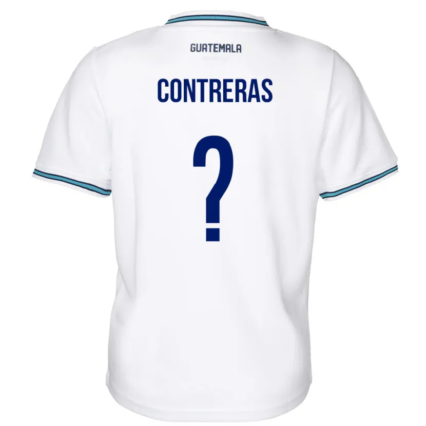 Danxen Criança Camisola Guatemala Betzael Contreras #0 Branco Principal 24-26 Camisa