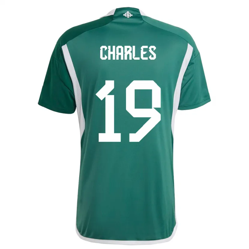 Danxen Criança Camisola Irlanda Do Norte Shea Charles #19 Verde Principal 24-26 Camisa