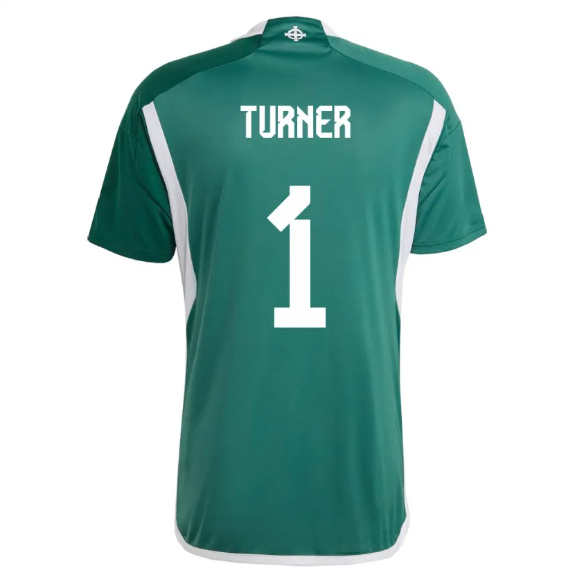 Danxen Criança Camisola Irlanda Do Norte Shannon Turner #1 Verde Principal 24-26 Camisa